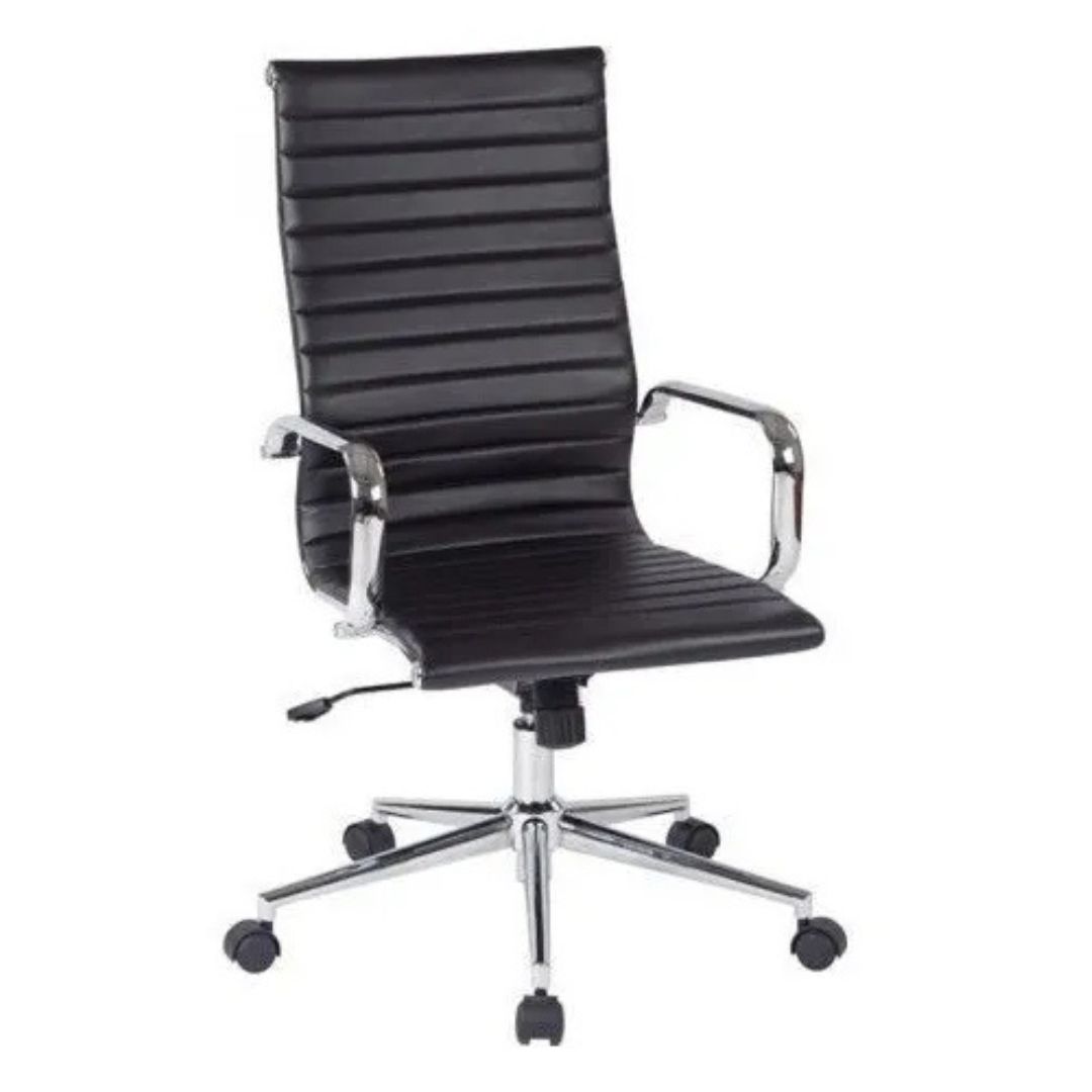HB Sleek High-Back Executive Chair – Black Leatherette